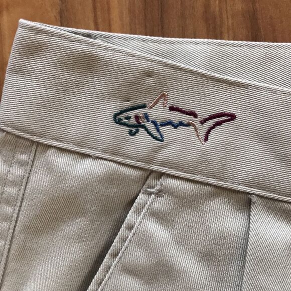 Greg Norman Mens Khaki Shorts - Picture 2 of 6